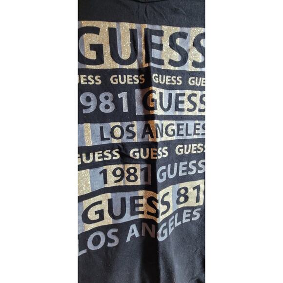 GUESS Jeans Lot of 4 T Tee Shirt Hot Lips Black Gray Pink Los Angeles XL (bin73) - Picture 4 of 5